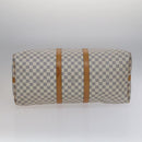 LOUIS VUITTON Damier Azur Keepall Bandouliere 55 Boston Bag N41429 Auth hk2021-5