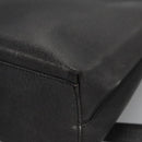 Salvatore Ferragamo Gancini Handtas Leer 2way Zwart Zilver Auth hk2026-16