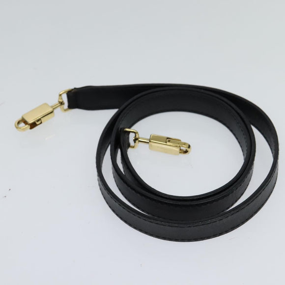 Salvatore Ferragamo Gancini Hand Bag Leather 2way Black Gold Auth hk2029