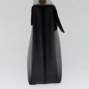 Salvatore Ferragamo Gancini Hand Bag Leather 2way Black Gold Auth hk2029-3