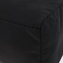 PRADA Hand Bag Nylon Enamel Black Khaki Silver Auth hk2037-15