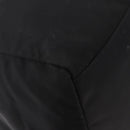 PRADA Hand Bag Nylon Enamel Black Khaki Silver Auth hk2037-16
