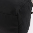 PRADA Hand Bag Nylon Enamel Black Khaki Silver Auth hk2037-17