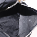 PRADA Hand Bag Nylon Enamel Black Khaki Silver Auth hk2037-22
