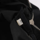 PRADA Hand Bag Nylon Enamel Black Khaki Silver Auth hk2037-23