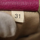PRADA Tote Bag Canvas Suede Beige Purple Silver Auth hk2041-12