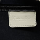 Christian Dior Trotter Canvas Pouch PVC Navy White Silver Auth hk2047-14