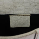 GUCCI GG Supreme Sherry Line Shoulder Bag PVC White Gold 147668 Auth hk2049-20