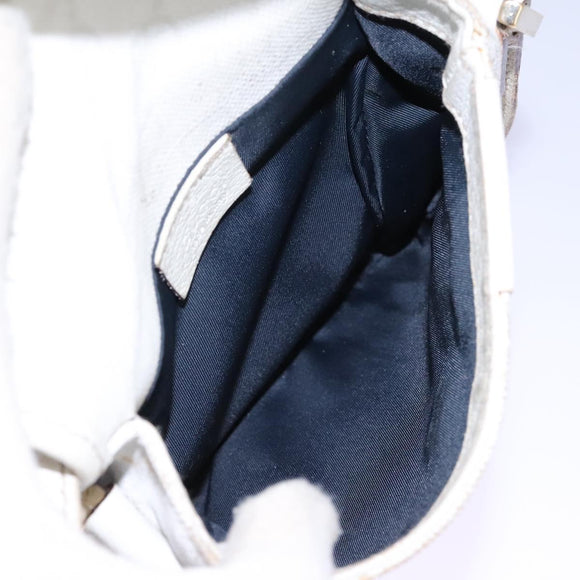 GUCCI GG Supreme Sherry Line Shoulder Bag PVC White Gold 147668 Auth hk2049