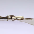 GUCCI GG Supreme Sherry Line Shoulder Bag PVC White Gold 147668 Auth hk2049-9