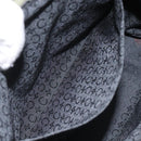 CELINE C Macadam Canvas Accessory Pouch Beige Red gold Auth hk2051-18