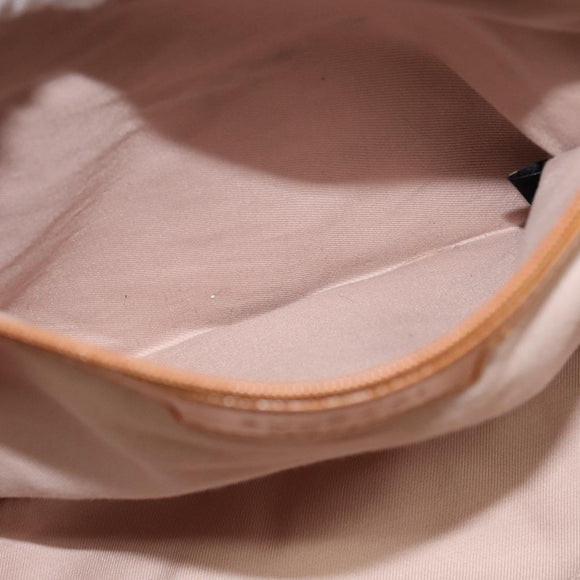 BVLGARI Shoulder Bag Patent Leather Yellow Gold Auth hk2059