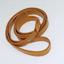 BVLGARI Shoulder Bag Patent Leather Yellow Gold Auth hk2059-24