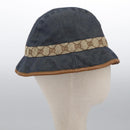 GUCCI GG Canvas Bucket Hat M Beige Blue 122118 Auth hk2073-4