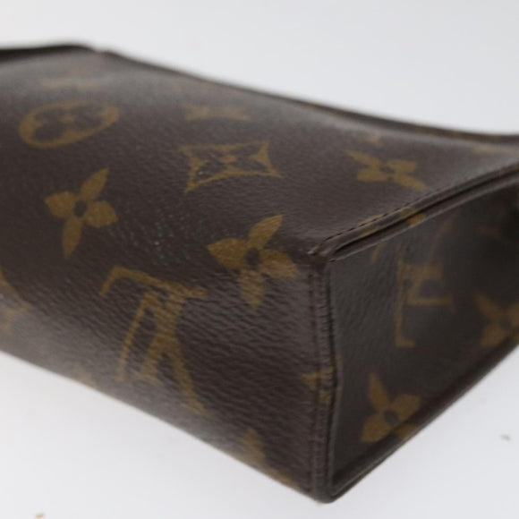 LOUIS VUITTON Monogram Poche Toilette 15 Pouch M47546 LV Auth hk2075
