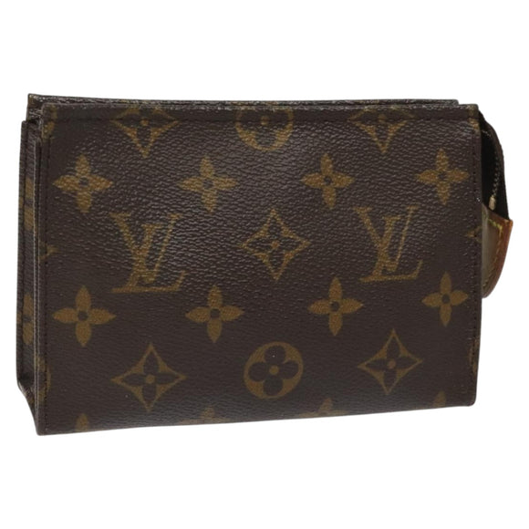 LOUIS VUITTON Monogram Poche Toilette 15 Pouch M47546 LV Auth hk2075