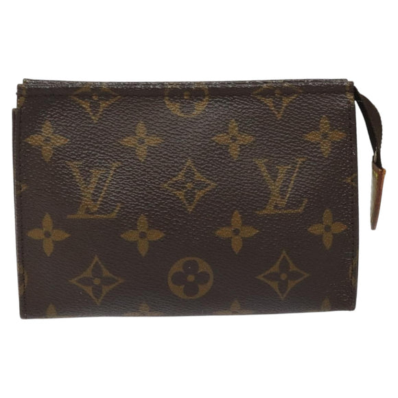 LOUIS VUITTON Monogram Poche Toilette 15 Pouch M47546 LV Auth hk2075