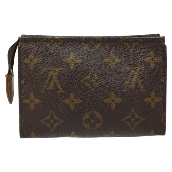 LOUIS VUITTON Monogram Poche Toilette 15 Pouch M47546 LV Auth hk2075