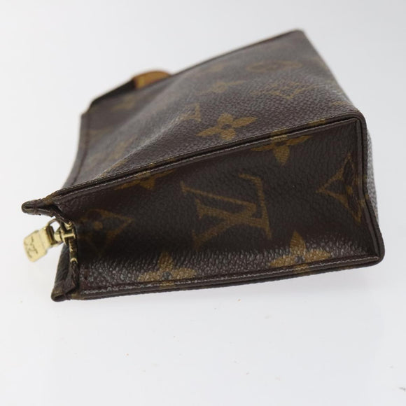 LOUIS VUITTON Monogram Poche Toilette 15 Pouch M47546 LV Auth hk2075