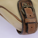 BURBERRY Blue Label Shoulder Bag Canvas Leather Beige Auth hk2084-10