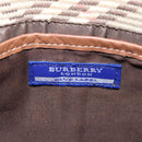 BURBERRY Blue Label Shoulder Bag Canvas Leather Beige Auth hk2084-18