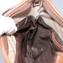 BURBERRY Blue Label Shoulder Bag Canvas Leather Beige Auth hk2084-20