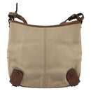 BURBERRY Blue Label Shoulder Bag Canvas Leather Beige Auth hk2084-2