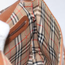 Burberrys Shoulder Bag Leather Brown gold Auth hk2088-18