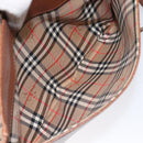 Burberrys Shoulder Bag Leather Brown gold Auth hk2088-20