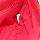 Burberrys Nova Check Blue Label Shoulder Bag Wool Beige Red Silver Auth hk2090-16