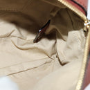 Chloe Shadow Shoulder Bag Leather 2way Brown Gold Auth hk2098-18