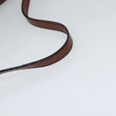 Chloe Shadow Shoulder Bag Leather 2way Brown Gold Auth hk2098-7