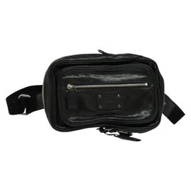 Chloe Paddington Body Bag Leather Black Silver Auth hk2099