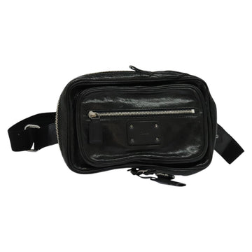 Chloe Paddington Body Bag Leather Black Silver Auth hk2099