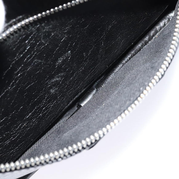 Chloe Paddington Body Bag Leather Black Silver Auth hk2099