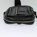 Chloe Paddington Body Bag Leather Black Silver Auth hk2099-3