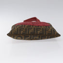 FENDI Zucca Canvas Hand Bag Sequin Black Brown Auth hk2107V-5