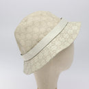 GUCCI GG Canvas Guccissima Hat M White Auth hk2110-5