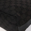 GUCCI GG Canvas Shoulder Bag Black Silver 000 0602 Auth hk2121-16