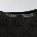 GUCCI GG Canvas Shoulder Bag Black Silver 000 0602 Auth hk2121-19