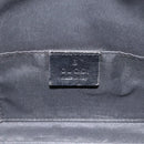 GUCCI GG Canvas Shoulder Bag Black Silver 000 0602 Auth hk2121-20