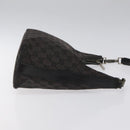GUCCI GG Canvas Shoulder Bag Black Silver 000 0602 Auth hk2121-3