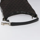 GUCCI GG Canvas Shoulder Bag Black Silver 000 0602 Auth hk2121-7