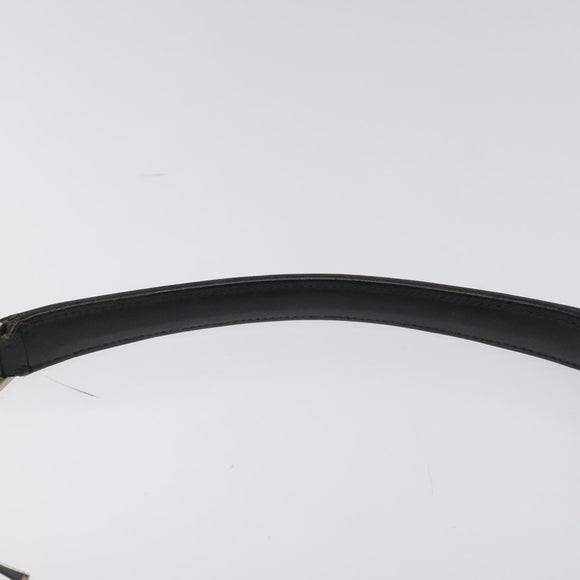 GUCCI GG Canvas Shoulder Bag Black Silver 000 0602 Auth hk2121