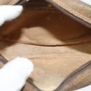 GUCCI GG Supreme Web Sherry Line Shoulder Bag PVC Beige Gold Auth hk2136-11