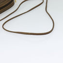 GUCCI GG Supreme Web Sherry Line Shoulder Bag PVC Beige Gold Auth hk2136-7