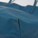 LOEWE anagram Tote Bag Leather Blue Auth hk2144-9