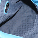 LOEWE anagram Tote Bag Leather Blue Auth hk2144-11