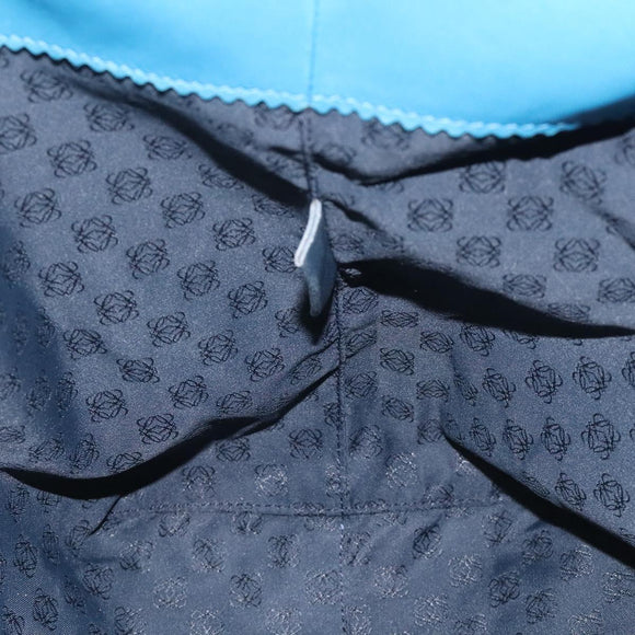 LOEWE anagram Tote Bag Leather Blue Auth hk2144