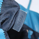 LOEWE anagram Tote Bag Leather Blue Auth hk2144-12